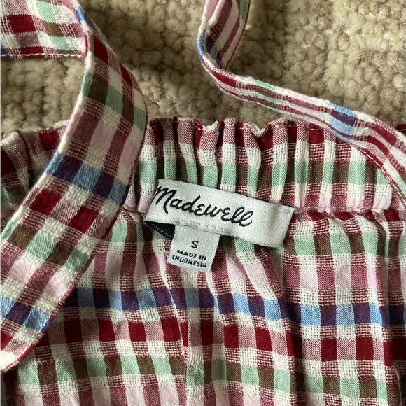 [Madewell] Crop Tank Top in Rainbow Gingham Small - Picture 7 of 8